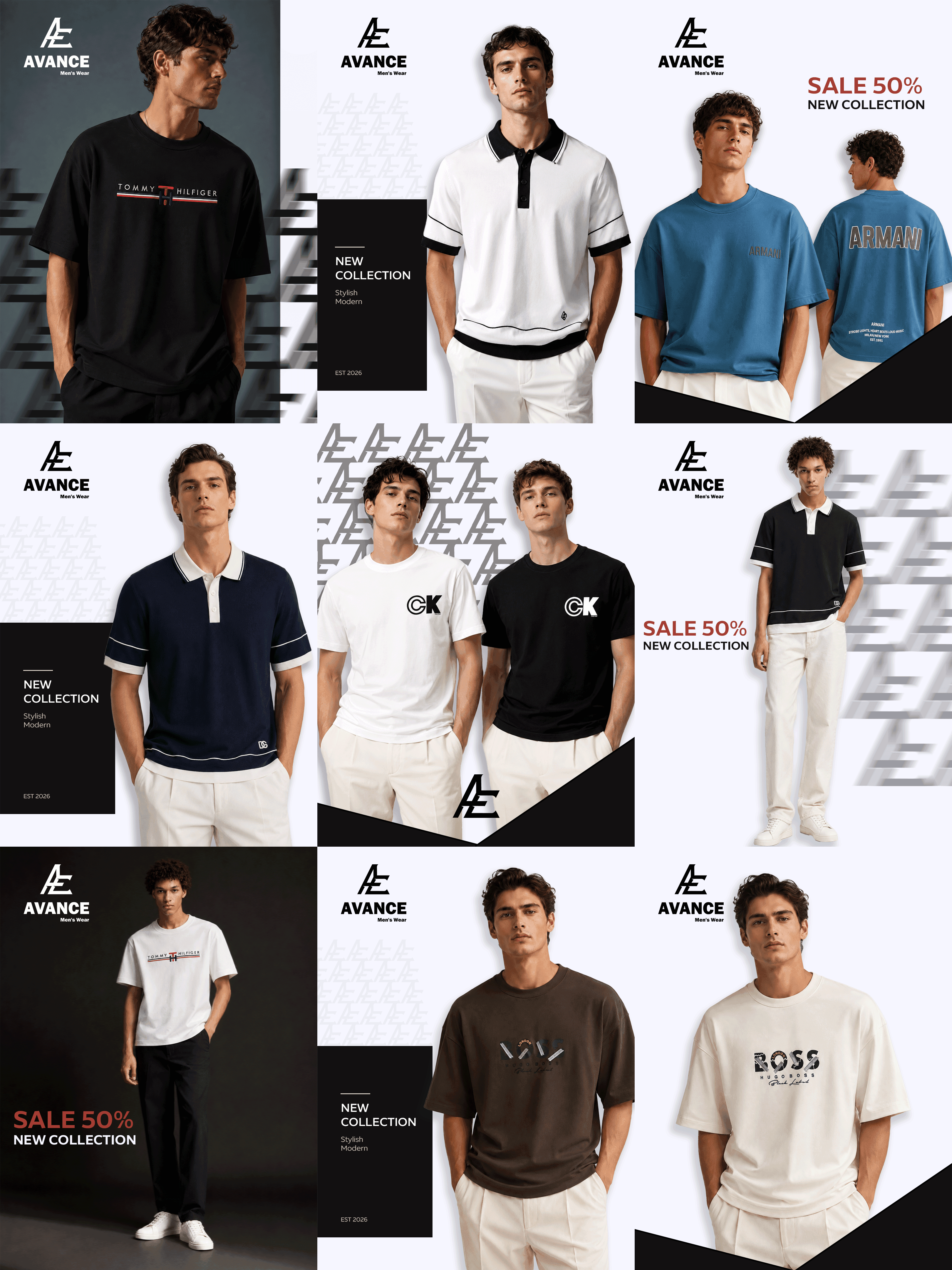 Avance men's wear social media campaign