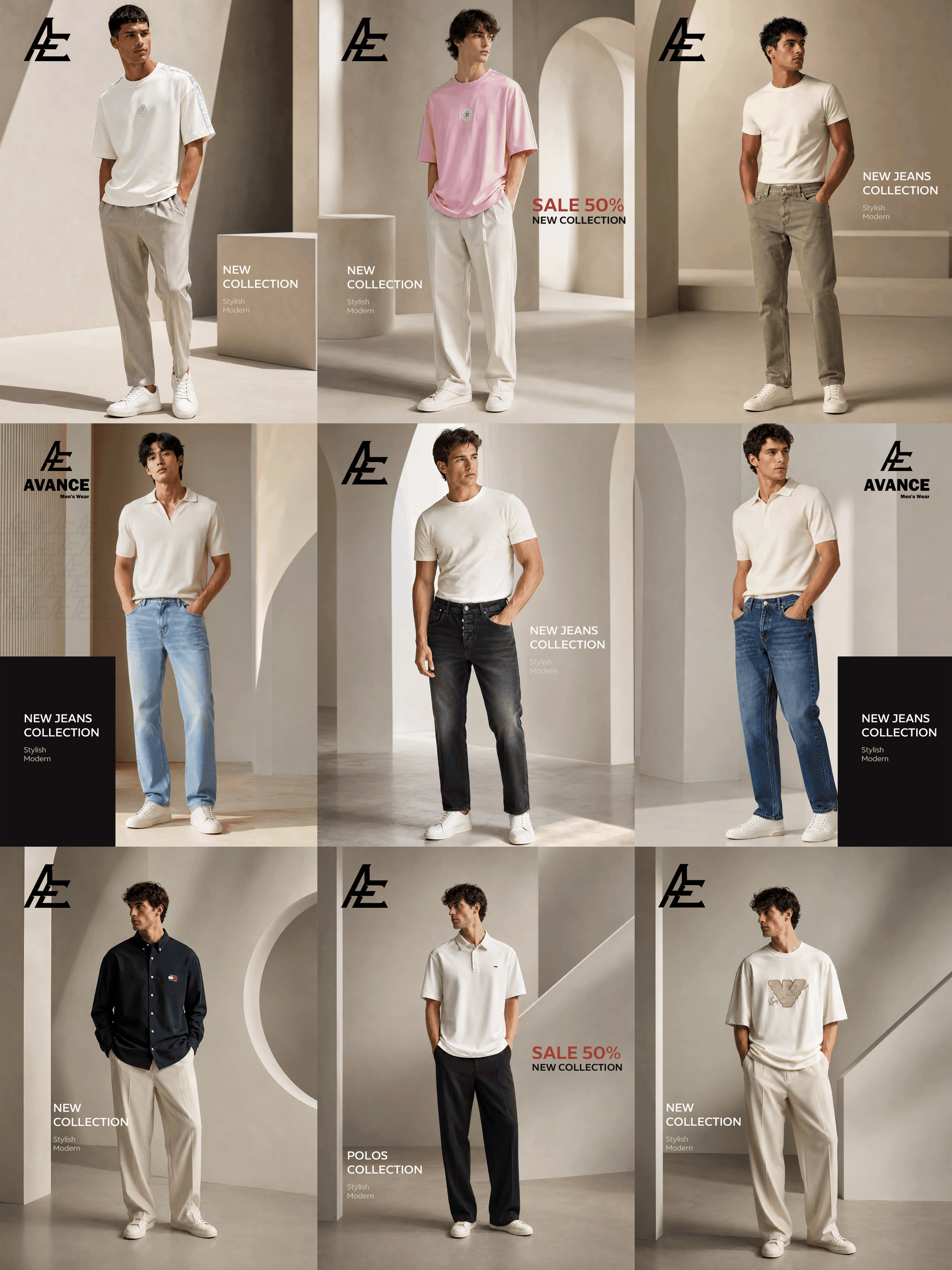 Avance men's wear social media campaign
